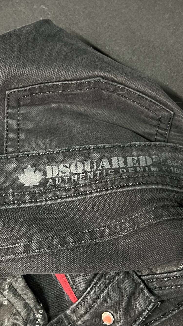 DSquared2 Authentic Denim Black Jeans - Picture 6 of 9